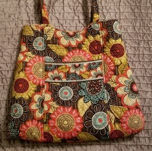 Vera Bradley tote bag in Flower Shower pattern